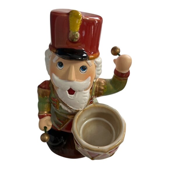 Vintage Yankee Candle Nutcracker Drum Tea Light Holder - Picture 2 of 6
